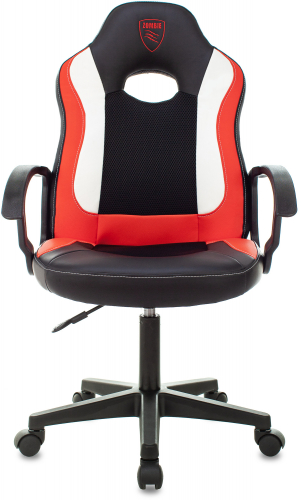 Купить  кресло zombie 11 lt черный/красный текстиль/эко.кожа крестов. пластик zombie 11lt red в интернет-магазине Айсберг! фото 2